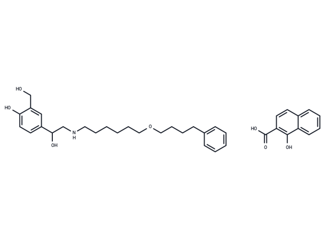 Salmeterol Xinafoate Chemical Structure