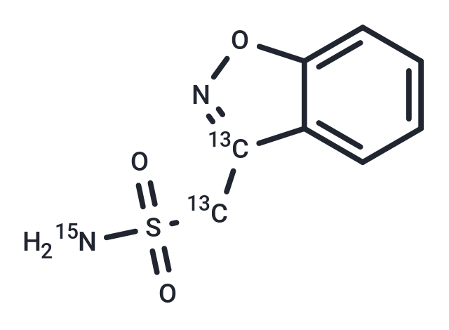 TargetMol Chemical Structure Zonisamide-13C2,15N