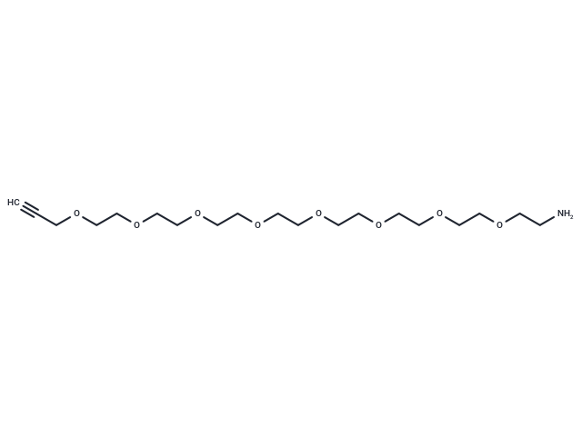 Propargyl-PEG8-NH2 Chemical Structure