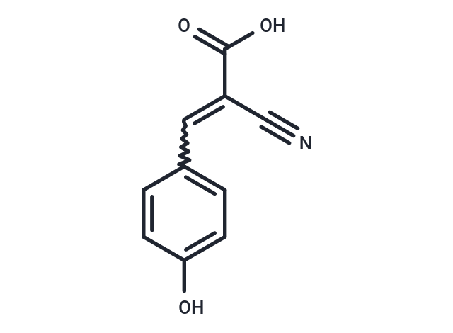 α-Cyano-4-hydroxycinnamic acid Chemical Structure