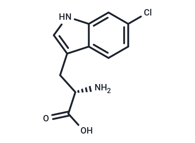 (S)-2-Amino-3-(6-chloro-1H-indol-3-yl)propanoic acid Chemical Structure