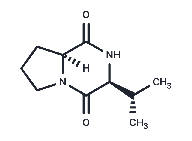 Cyclo(L-Pro-L-Val) Chemical Structure