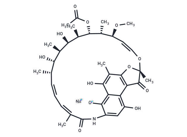 Rifamycin sodium Chemical Structure