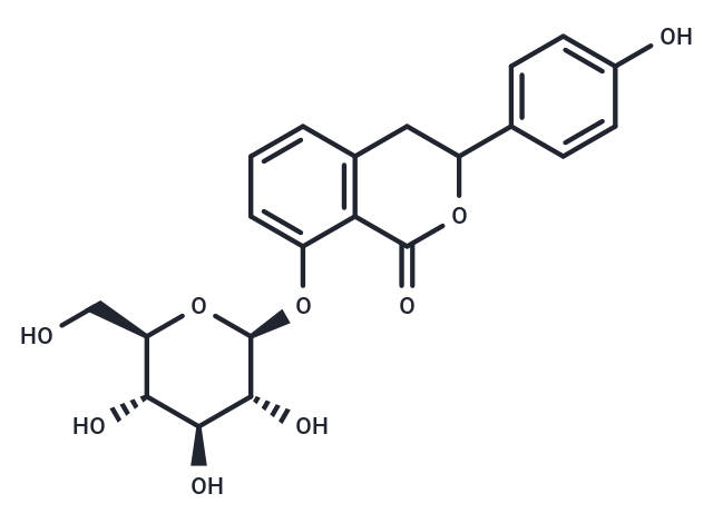 Hydrangenol 8-O-glucoside Chemical Structure