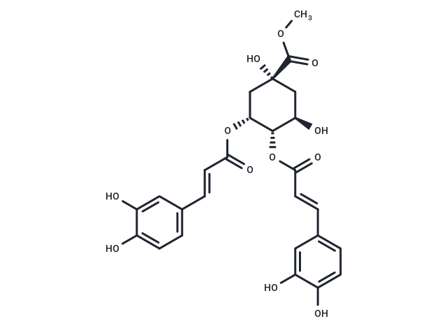 4,5-Di-O-caffeoylquinic acid methyl ester Chemical Structure