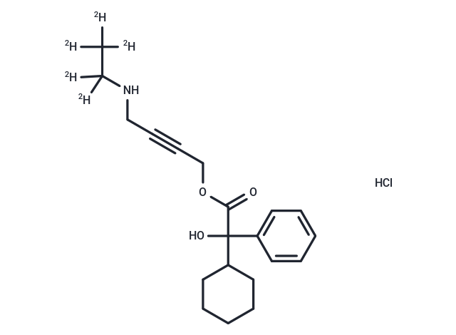 TargetMol Chemical Structure N-Desethyl Oxybutynin-d5 hydrochloride