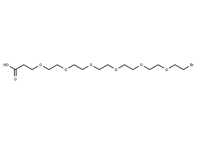 Br-PEG6-C2-acid Chemical Structure