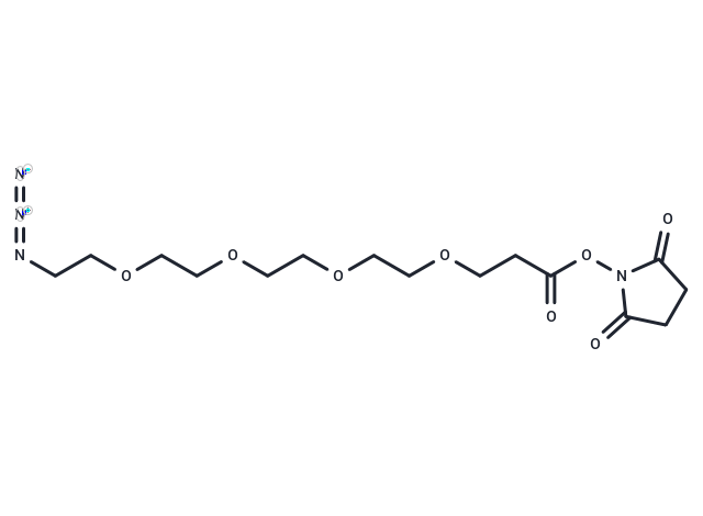 TargetMol Chemical Structure N3-PEG4-C2-NHS ester
