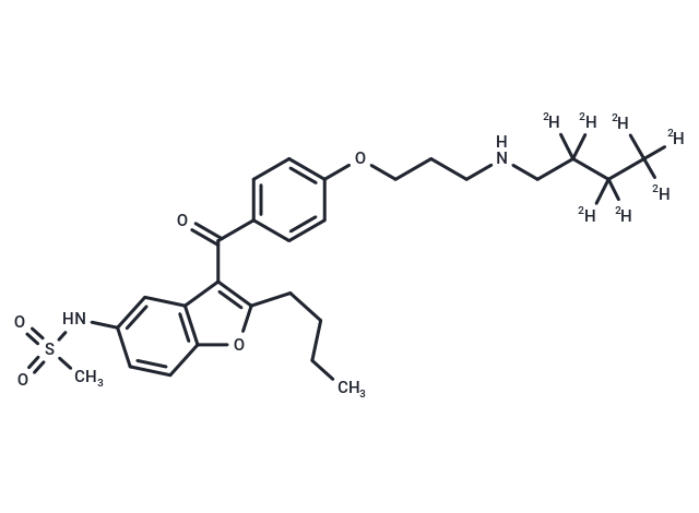 TargetMol Chemical Structure Debutyldronedarone D7