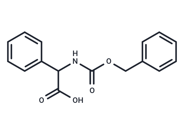 (R)-2-(((Benzyloxy)carbonyl)amino)-2-phenylacetic acid Chemical Structure