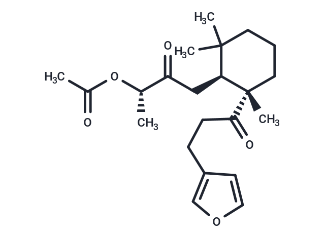 8-Acetoxy-15,16-epoxy-8,9-secolabda-13(16),14-diene-7,9-dione Chemical Structure