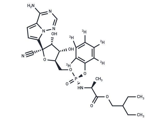 TargetMol Chemical Structure Remdesivir-D5