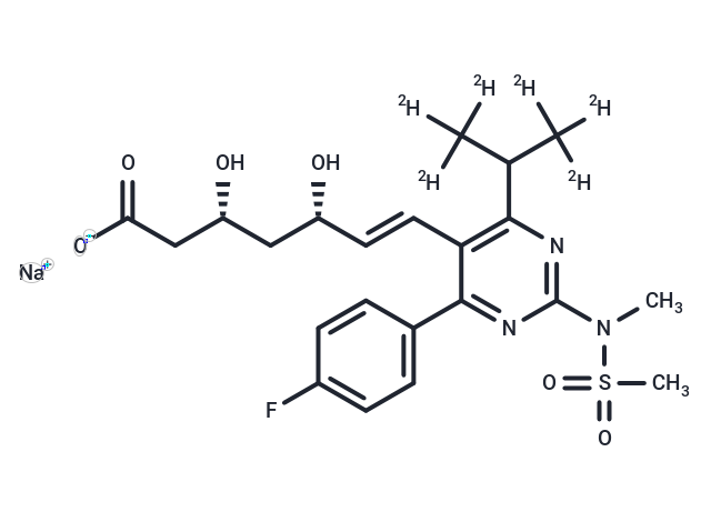 TargetMol Chemical Structure Rosuvastatin D6 Sodium