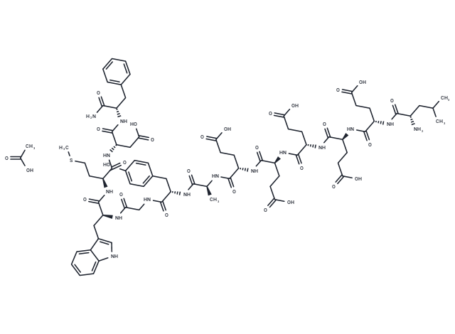 Mini Gastrin I, human acetate Chemical Structure