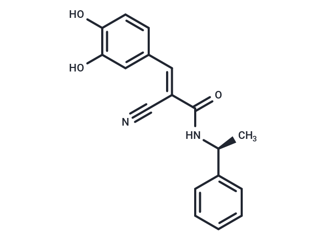 Tyrphostin B44, (+) enantiomer Chemical Structure