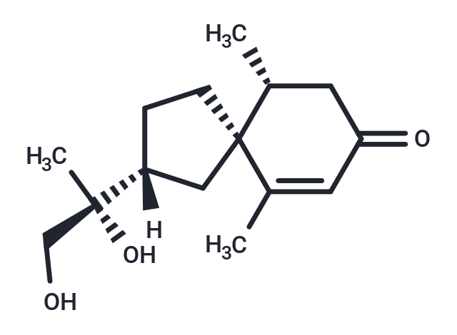 TargetMol Chemical Structure 11R,12-Dihydroxyspirovetiv-1(10)-en-2-one