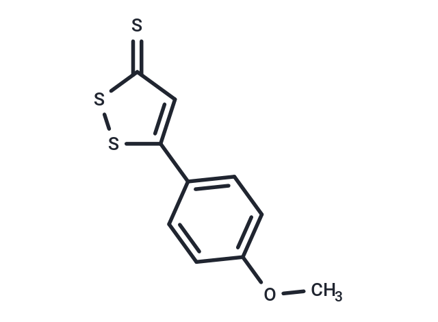 Anethole trithione Chemical Structure