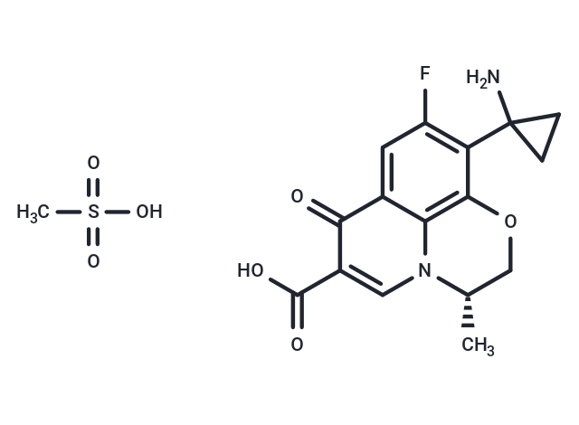 Pazufloxacin Mesylate Chemical Structure
