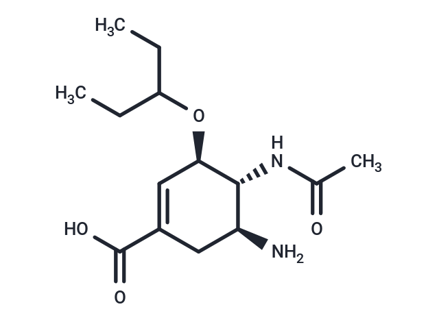 Oseltamivir acid Chemical Structure