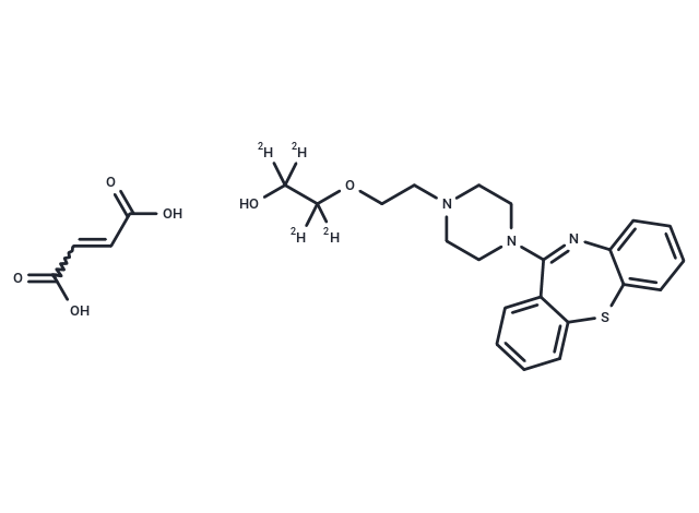 TargetMol Chemical Structure Quetiapine-d4 fumarate