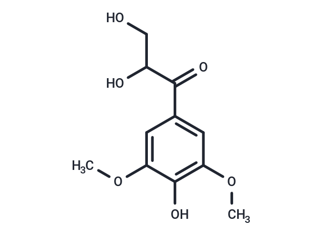 TargetMol Chemical Structure 2,3,4'-Trihydroxy-3',5'-dimethoxypropiophenone