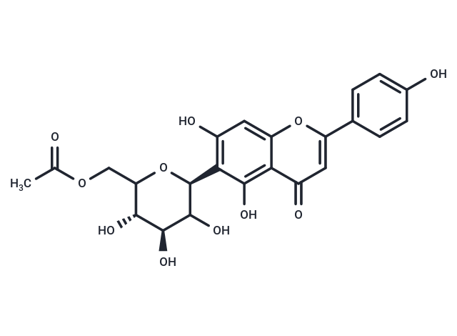 TargetMol Chemical Structure 6"-O-Acetylisovitexin