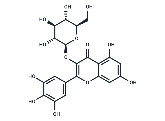 Myricetin 3-O-glucoside Chemical Structure