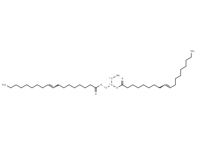 TargetMol Chemical Structure 1,2-Dioleoyl-rac-glycerol-13C3