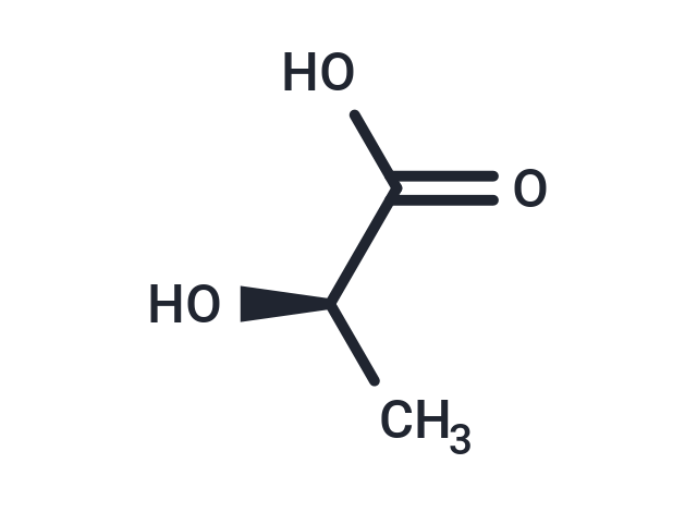 D-(-)-Lactic acid Chemical Structure