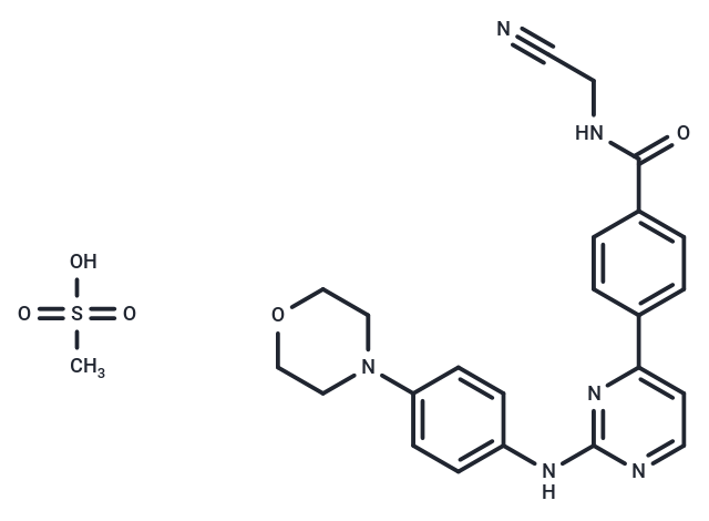 Momelotinib Mesylate Chemical Structure