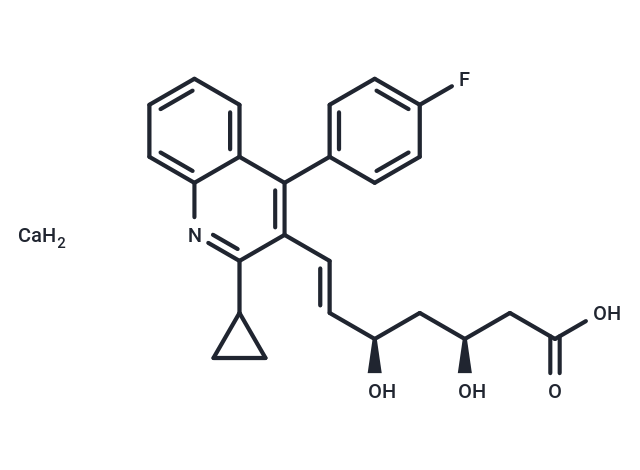 (3S,5R)-Pitavastatin calcium Chemical Structure