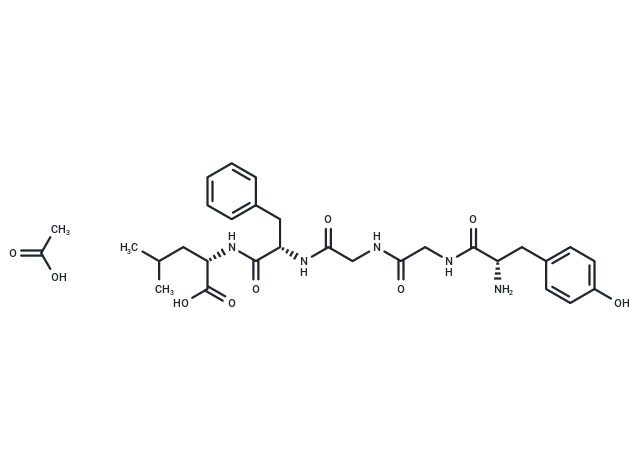 [Leu5]-Enkephalin acetate(58822-25-6 free base) Chemical Structure