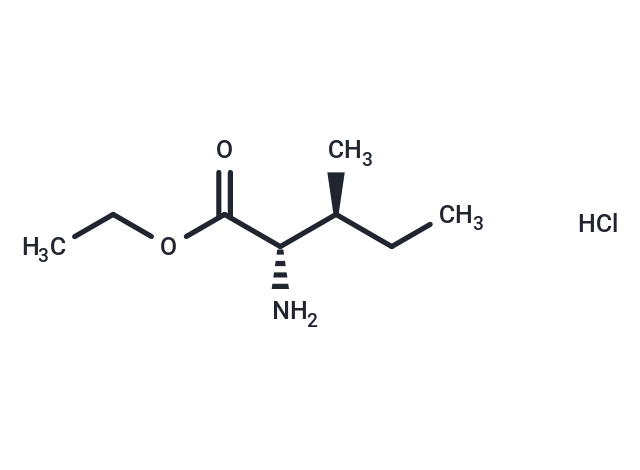 Ethyl L-isoleucinate HCl Chemical Structure