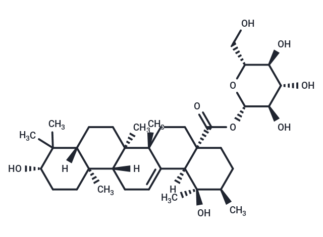TargetMol Chemical Structure 28-O-β-D-Glucopyranosyl pomolic acid
