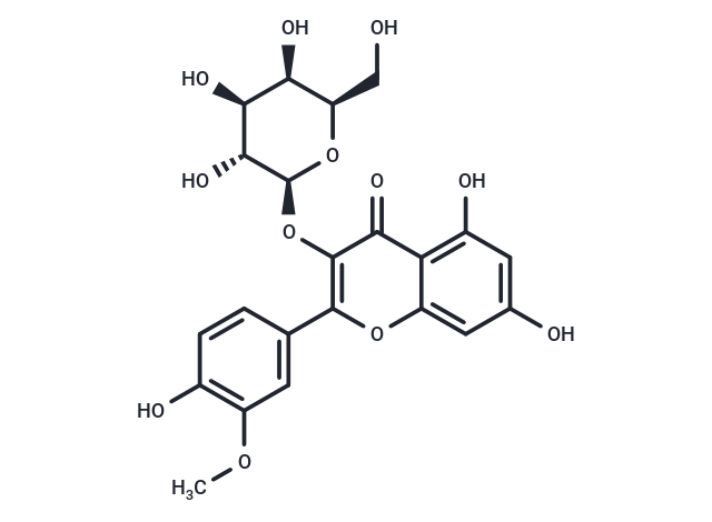 Isorhamnetin 3-O-galactoside Chemical Structure