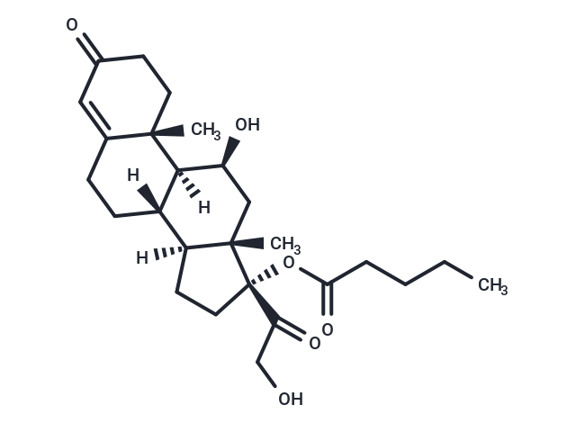 Hydrocortisone Valerate Chemical Structure