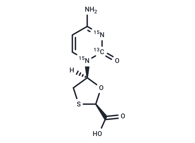 TargetMol Chemical Structure Lamivudine 13C,15N2