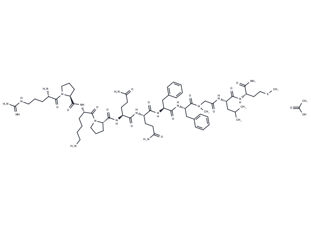 [Sar9] Substance P acetate(77128-75-7 free base) Chemical Structure