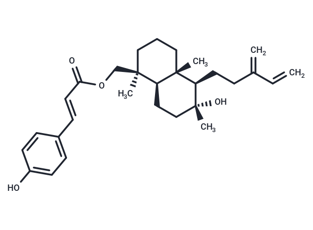 TargetMol Chemical Structure 8alpha-Hydroxylabda-13(16),14-dien-19-yl p-hydroxycinnamate