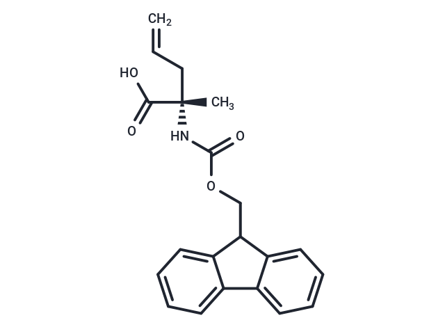 (S)-2-((((9H-Fluoren-9-yl)methoxy)carbonyl)amino)-2-methylpent-4-enoic acid Chemical Structure