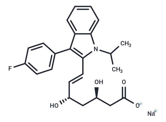 Fluvastatin sodium Chemical Structure