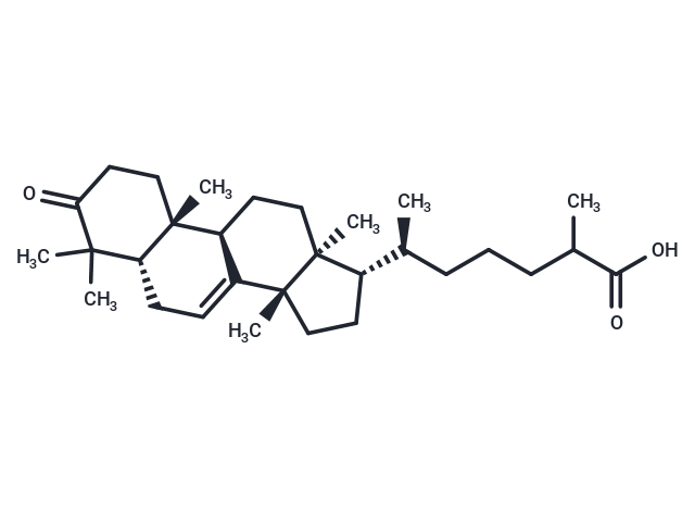 3-oxolanost-7-en-26-oic acid Chemical Structure