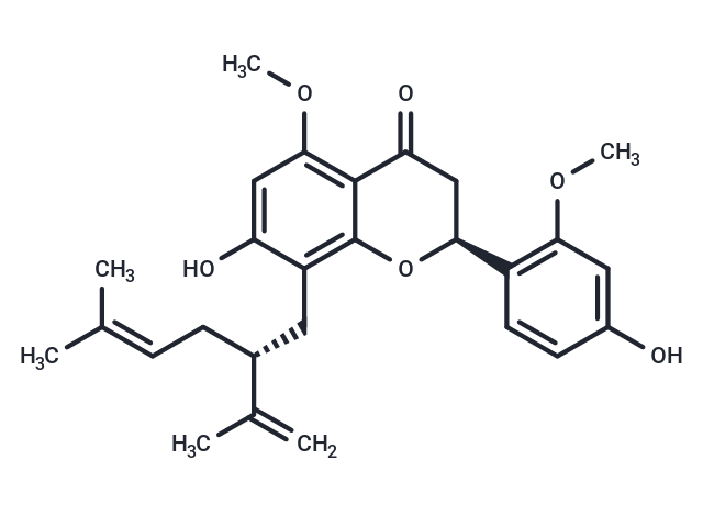 (2S)-2'-Methoxykurarinone Chemical Structure