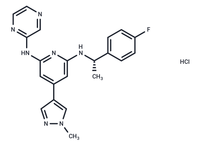 Ilginatinib hydrochloride Chemical Structure