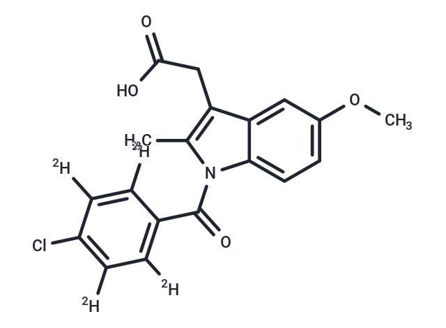 TargetMol Chemical Structure Indomethacin-D4