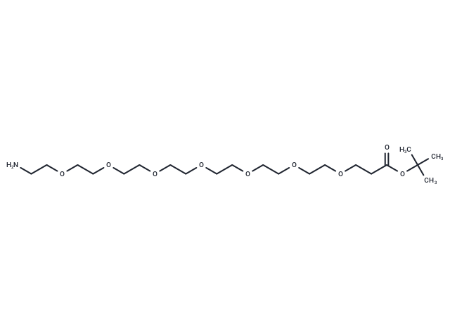 Amino-PEG7-t-butyl ester Chemical Structure