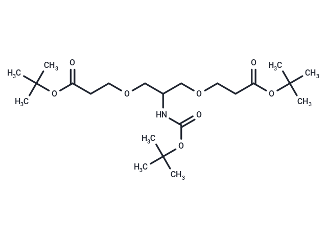 C-NH-Boc-C-Bis-(C-PEG1-Boc) Chemical Structure