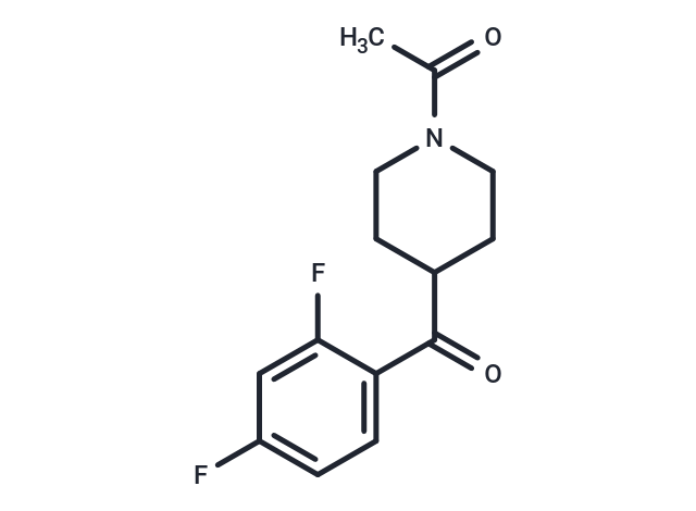 1-(4-(2,4-Difluorobenzoyl)piperidin-1-yl)ethanone Chemical Structure