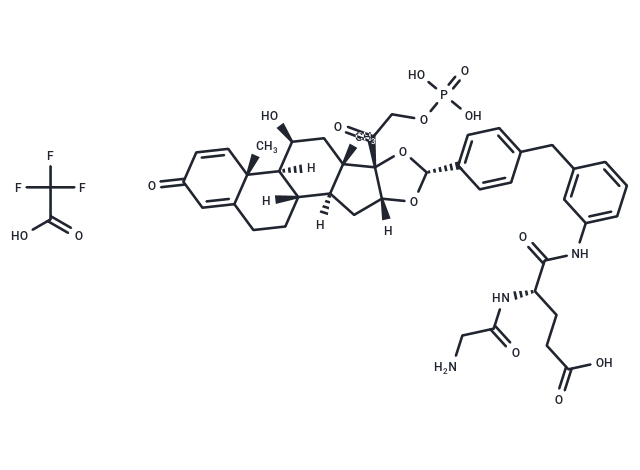 TargetMol Chemical Structure Glucocorticoid receptor agonist-1 phosphate Gly-Glu TFA