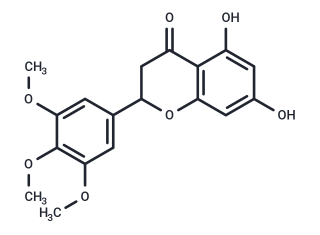 TargetMol Chemical Structure 5,7-Dihydroxy-3',4',5'-trimethoxyflavanone